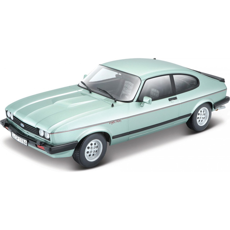 Modèle Réduit BURAGO Ford Capri Injection 1982 Noir, échelle 1/24 - Neuf En Boîte